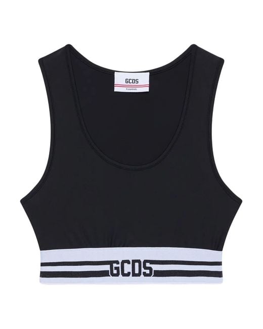 Gcds Black Logo-Embellishment Tank Top