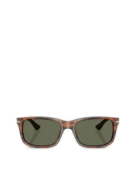 Persol Green Geometric-Frame Sunglasses for men