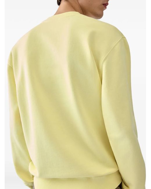 Jacquemus Yellow Logo-Patch Sweatshirt for men