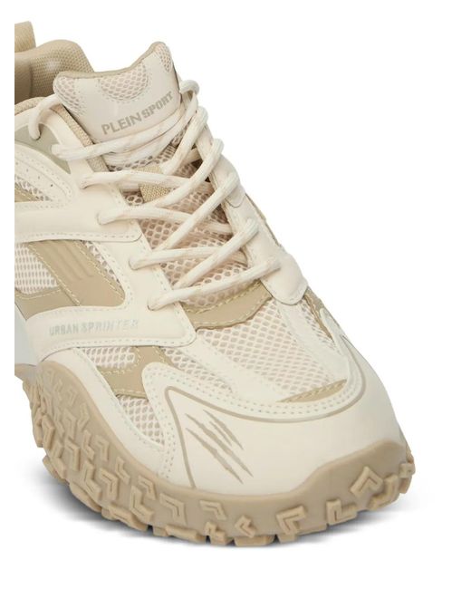 Philipp Plein White Urban Sprinter Mesh Sneakers