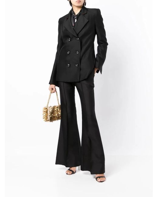 Macgraw Black Stereotype Double-Breasted Blazer