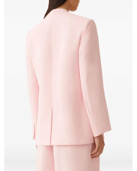Fabiana Filippi Pink Belted Blazer