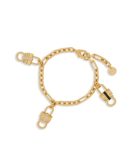 Ferragamo Metallic Padlock Charm Bracelet