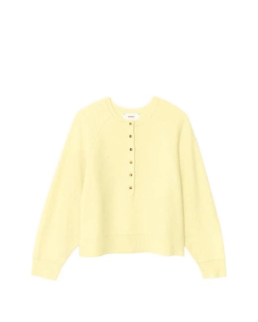 Xirena Yellow Buttoned Knitwear