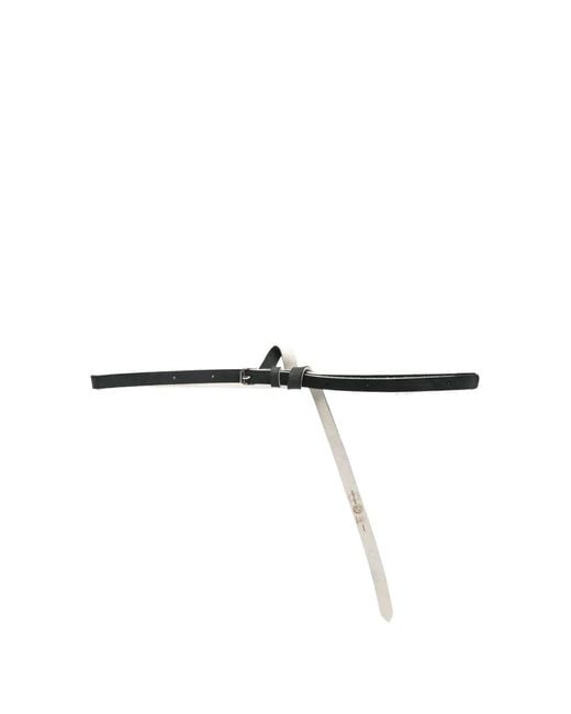 Marina Yee White Origami Leather Belt