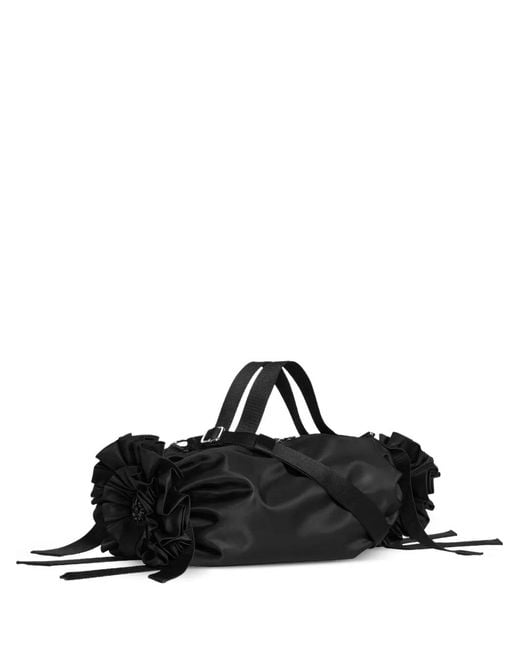 Simone Rocha Black Turbo Rosette-Embellished Tote Bag