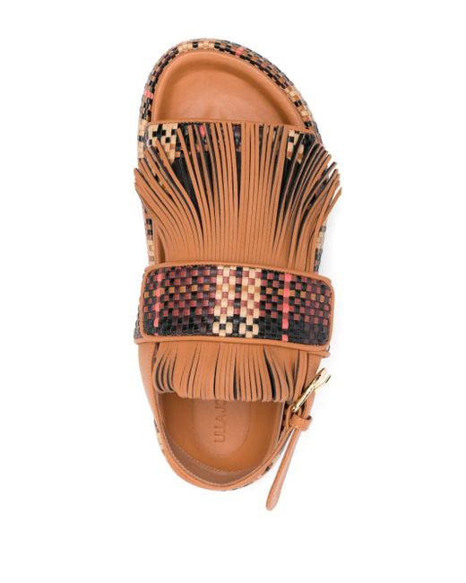 Ulla Johnson Brown Alba Leather Sandals