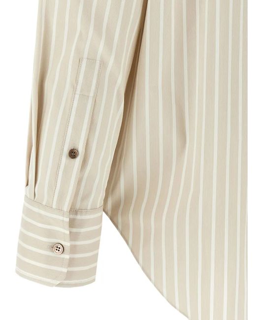 Theory Gestreept Blouse in het Natural