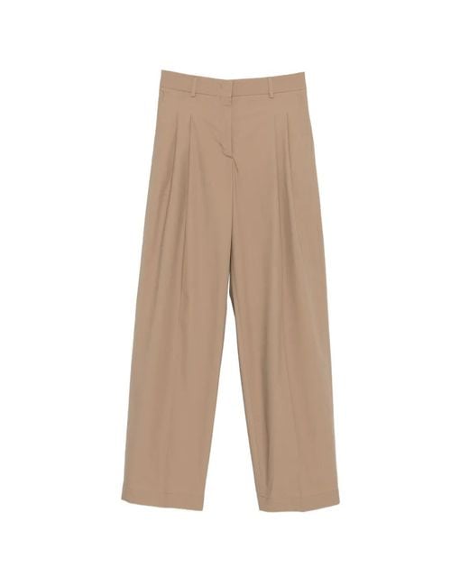 Cellar Door Natural Wendy Pleated Trousers