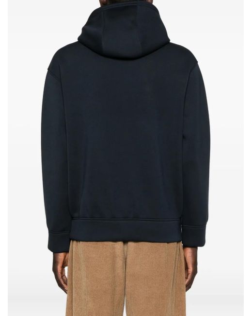 Emporio Armani Blue Sweatshirt With Embroidered Logo for men