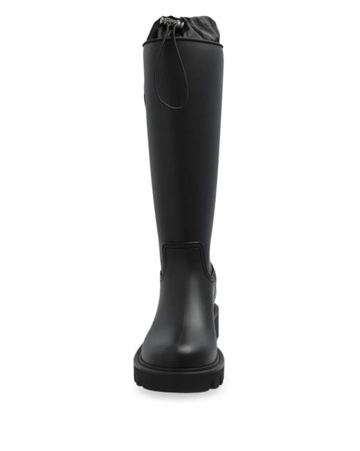 Moncler Kickstream High ラバーレインブーツ 40mm Black