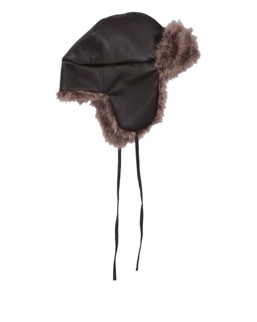P.A.R.O.S.H. Brown Fur-Trim Hat