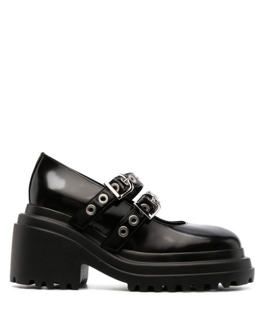 Zapatos de tacón Mary Jane con plataforma Maje de color Black