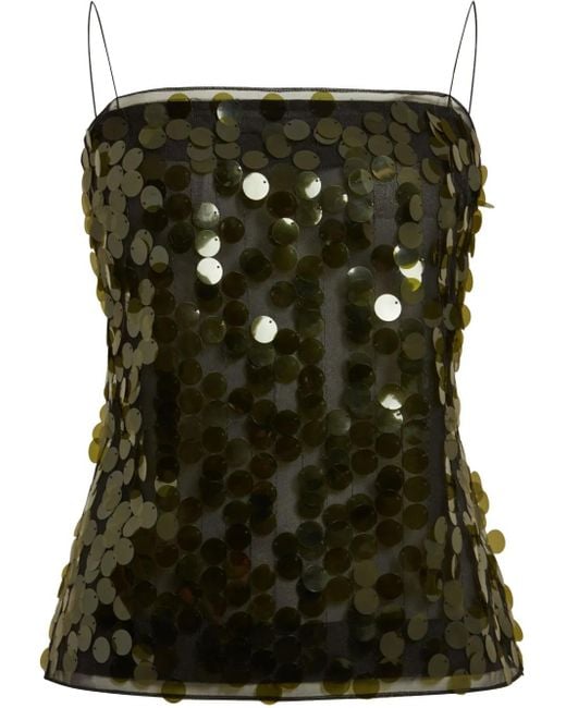 16Arlington Green Suero Sequin-Embellished Top