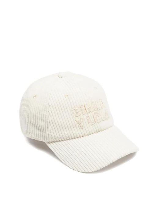 Cappello Da Baseball A Coste Con Ricamo di Bimba Y Lola in White