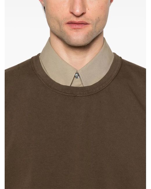 Camiseta De Algodón Uma Wang de hombre de color Brown