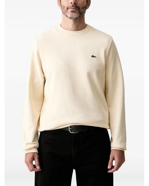 Pull À Patch Logo Lacoste pour homme en coloris White