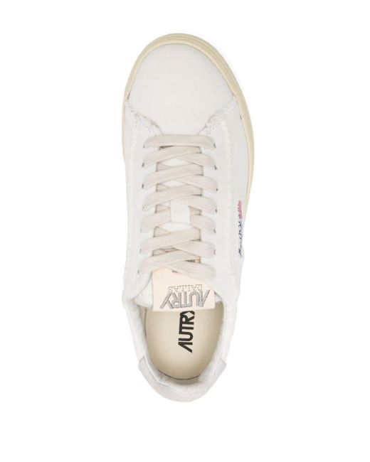 Autry Dallas Sneakers Met Logopatch in het White
