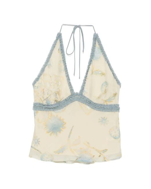 Sir White Cecile Floral-Print Top