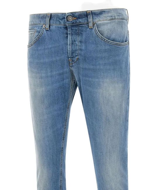 Dondup Blue George Straight-Leg Jeans for men