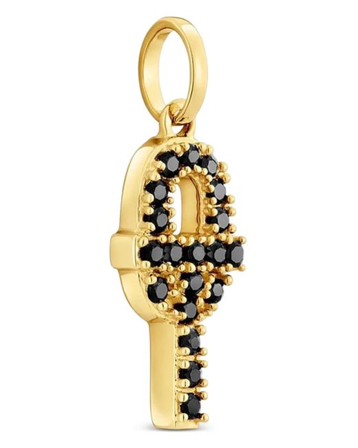 Colgante Manifesto en oro amarillo de 18 ct con espinela negra Tous de color Metallic