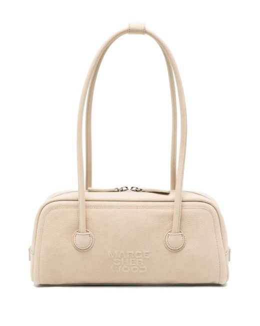 MARGE SHERWOOD ロゴエンボス ショルダーバッグ Natural