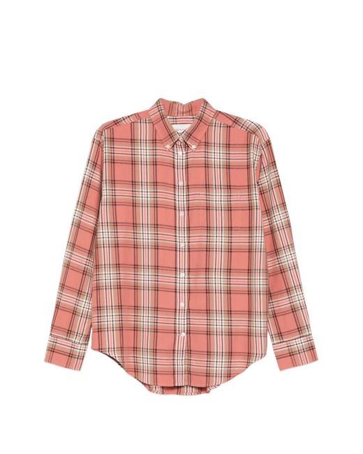 Gant Pink Checked Flannel Shirt