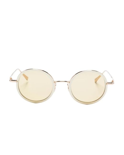 Megane and Me Natural Rachel Round-Frame Sunglasses