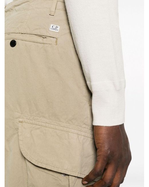 C P Company Natural Lens-detail Cargo Trousers for men