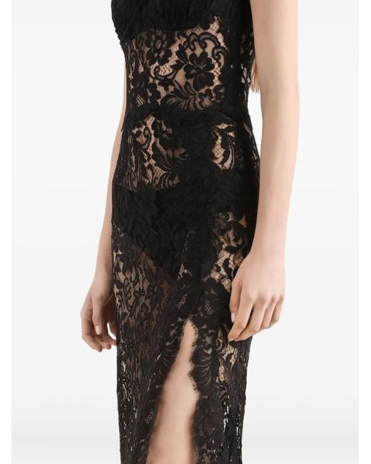 Dolce & Gabbana Black Cordonetto Lace Dress