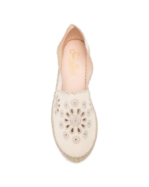 Mc2 Saint Barth Natural Broderie-Anglaise Espadrilles