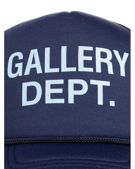GALLERY DEPT. Blue Logo-Print Mesh-Panel Baseball Cap for men