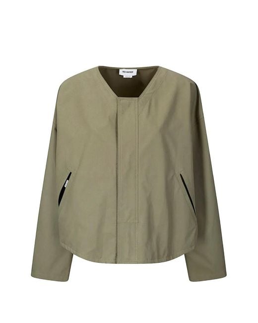 Chaqueta Tipo Blusón Con Cuello Hed Mayner de color Green