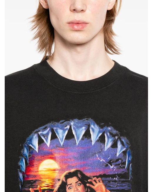 Melt Black Graphic T-Shirt for men