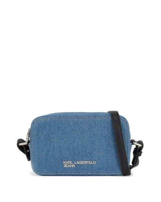 Karl Lagerfeld Blue Klj Denim Crossbody Bag