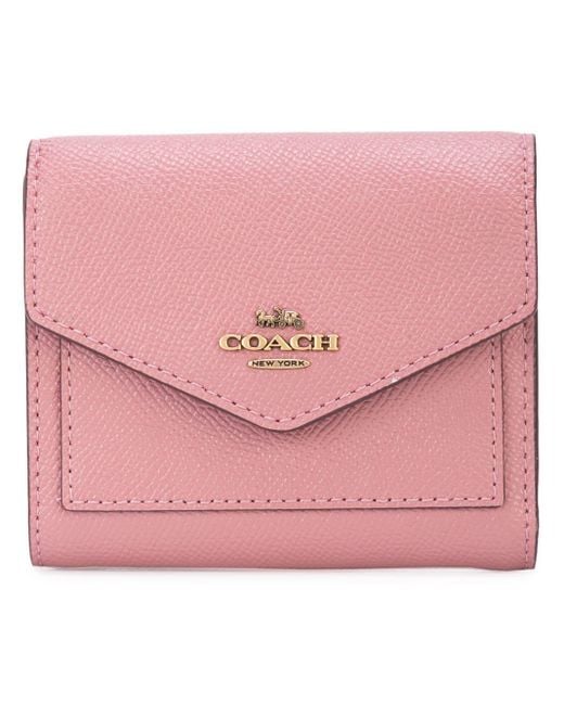 Pink wallet shop coach