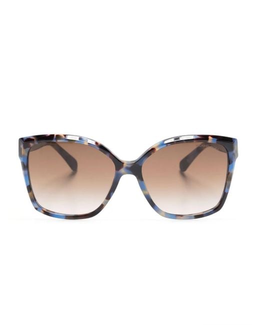 Michael Kors Pink Malia Square-Frame Sunglasses