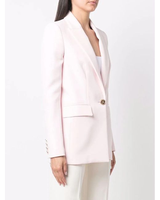 Philipp Plein Pink Single-Breasted Blazer