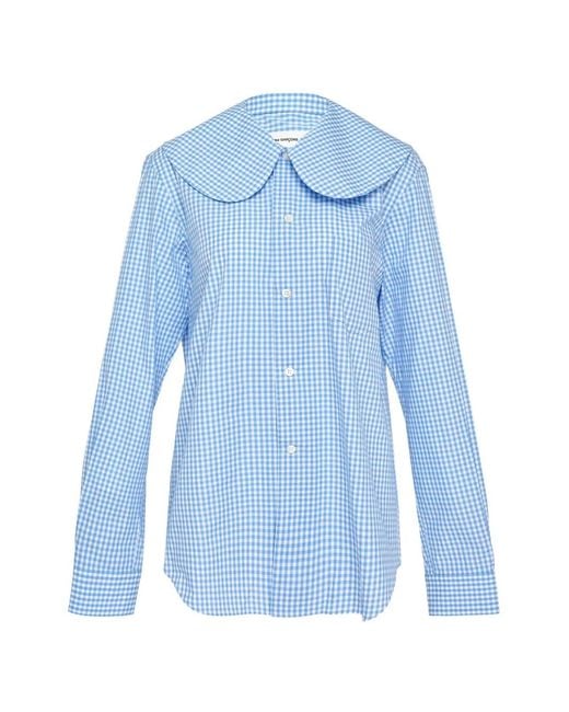 Comme des Garçons Blue Gingham-Check Shirt