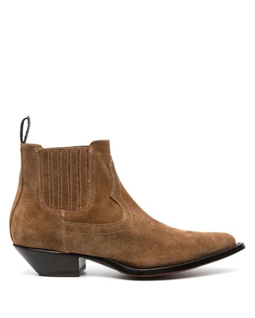 Sonora Boots Brown Mini Hidalgo Suede Ankle Boots