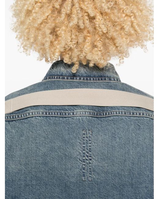 Rick Owens Blue Denim Overshirt