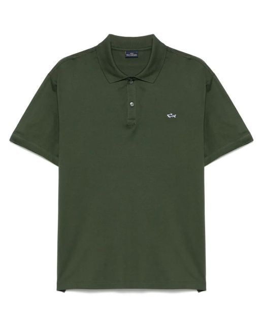 Paul & Shark Poloshirt Mit Logo-Patch in Green für Herren