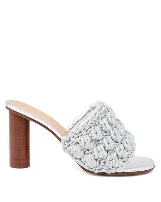 J.W. Anderson White 90Mm Braided Heeled Sandals