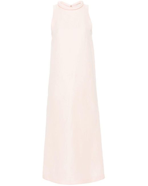 Loulou Studio White Rivida Sleeveless Midi Dress