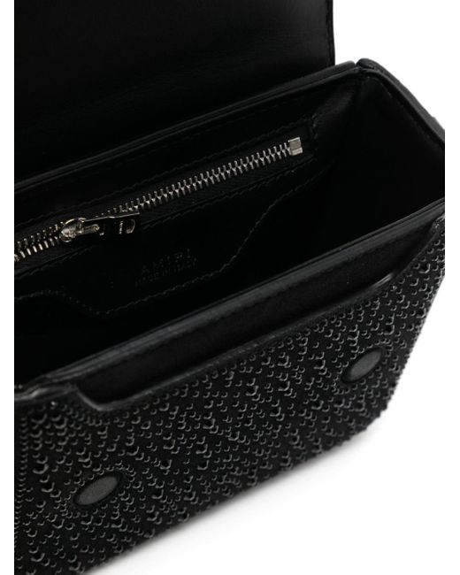 Amiri Crystal Micro Ma Crossbody Bag in Black | Lyst