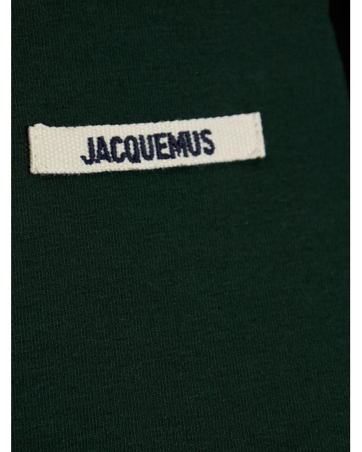 Jacquemus T-Shirt Met Logo En Lange Mouwen in het Green