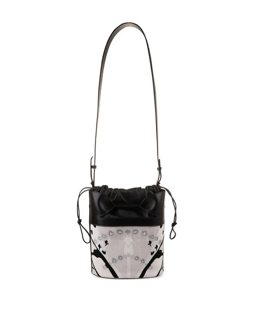 Bolso Bombonera Con Cordones McQueen de color Black