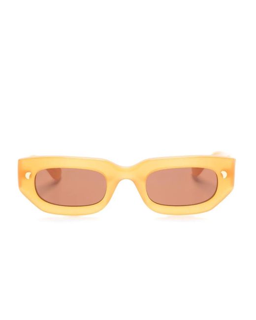 Nanushka Pink Lunettes De Soleil Kadee À Monture Rectangulaire