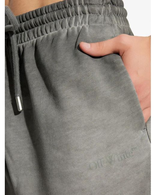 Off-White c/o Virgil Abloh Trainingsshorts Met Trekkoord in het Gray voor heren