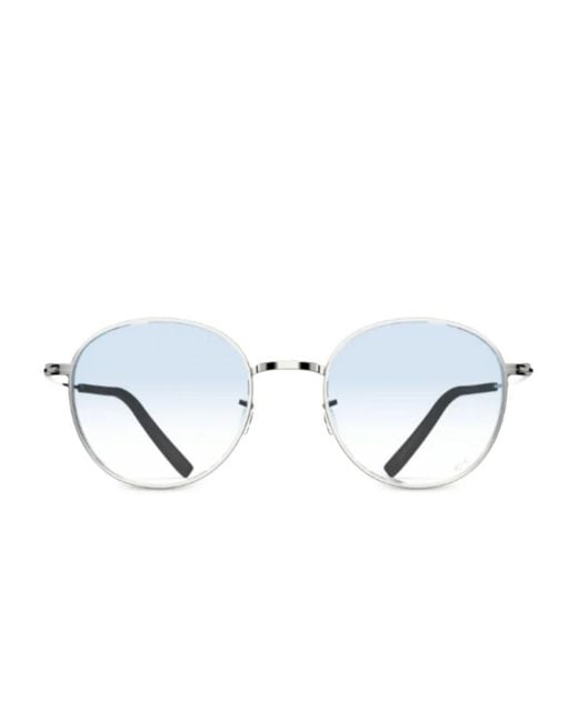 Blackfin White Pasadena Round-Frame Sunglasses